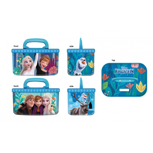 Frozen Tin Bag (สีฟ้า) พร้อมบิสกิตกลิ่นนม